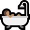 Person Taking Bath - Medium emoji on Microsoft